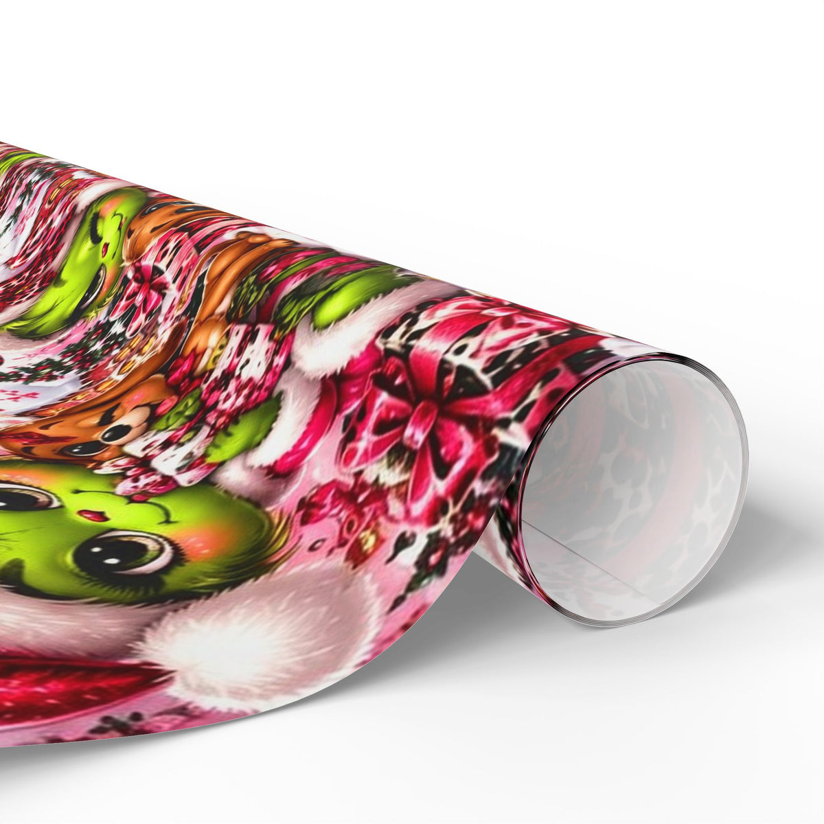 Merry Mischief Pink & Leopard Christmas Wrapping Paper