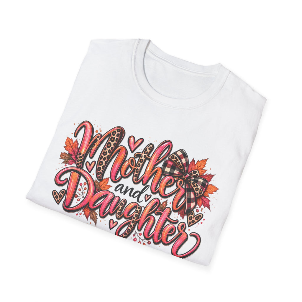 Mother and Daughter T-Shirt — Floral Leopard Fall Matching Tee