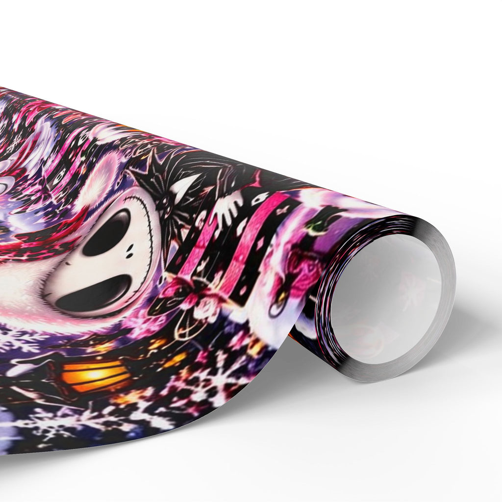 Pink Gothic Christmas Wrapping Paper – Merry & Spooky Holiday Magic