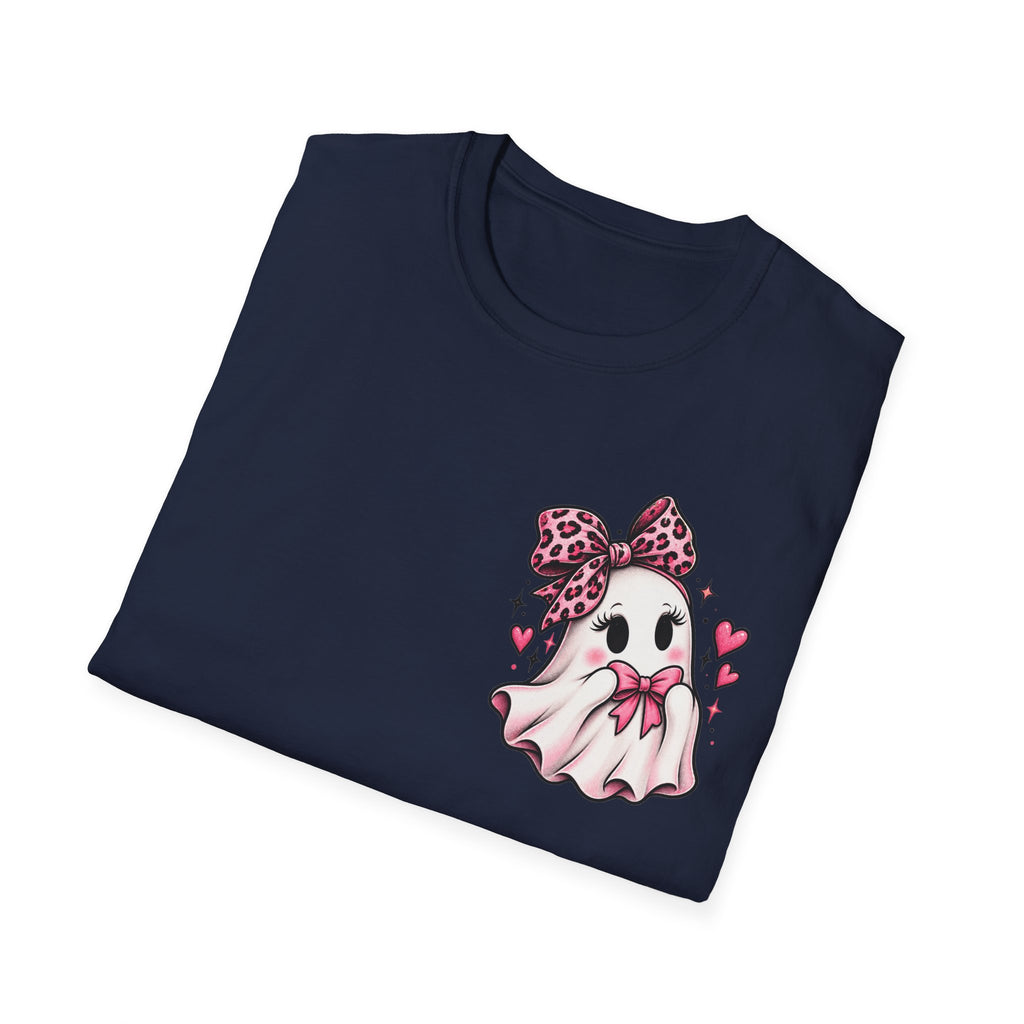 Ghosting Your Problems Pink Bow Ghost T-Shirt
