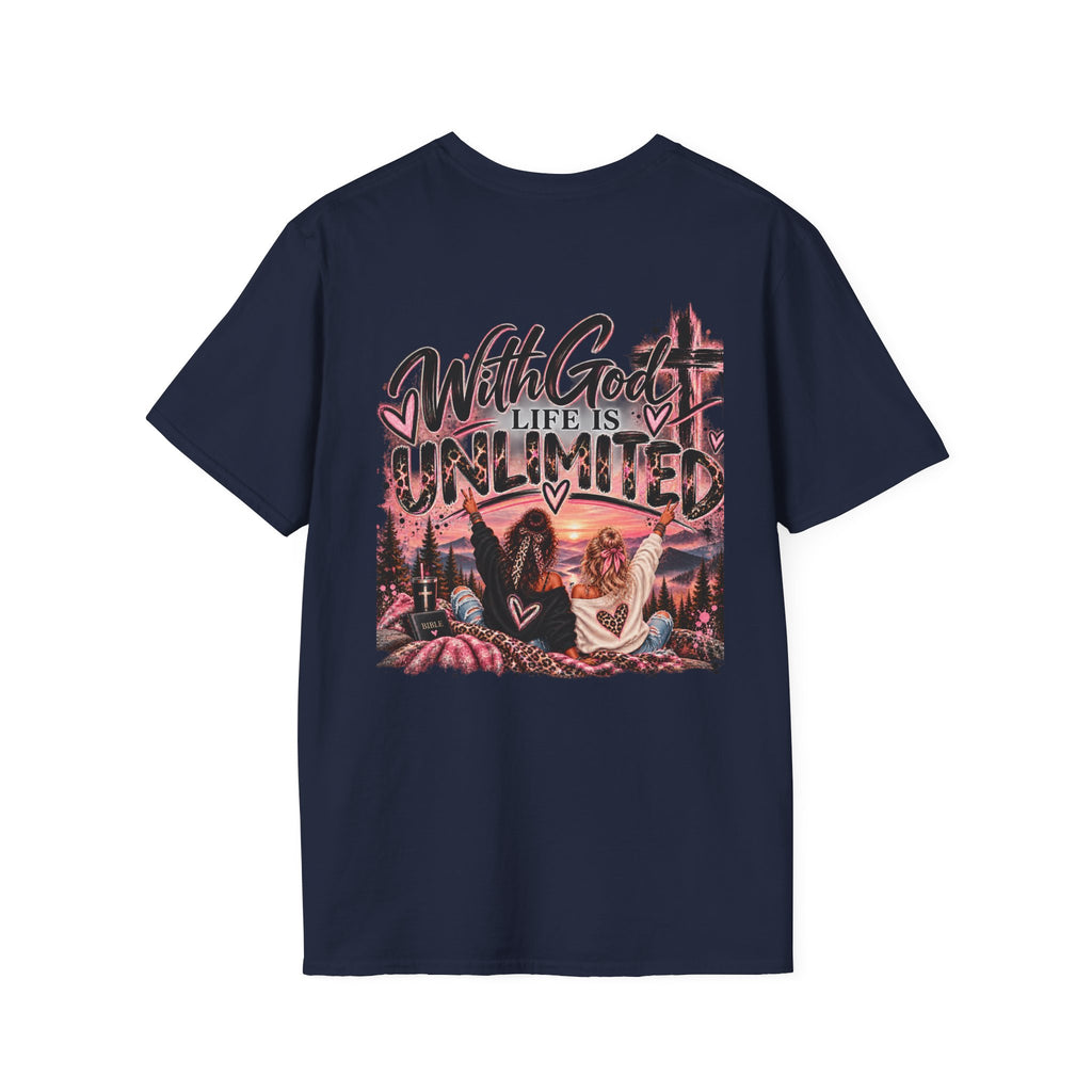 With God Life Is Unlimited Christian T-Shirt