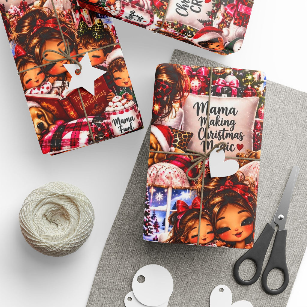 Mama’s Christmas Magic Wrapping Paper – Cozy Family ChristmasWrapp