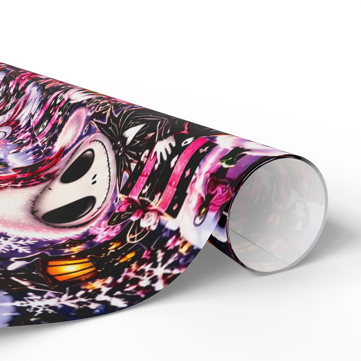 Pink Gothic Christmas Wrapping Paper – Merry & Spooky Holiday Magic